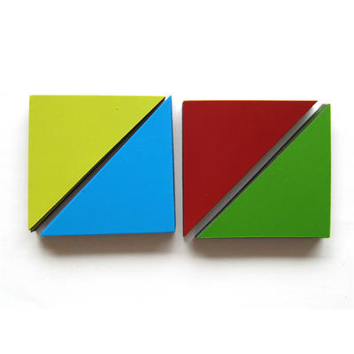 triangle magnet sheets as a magnetic puzzle game set
